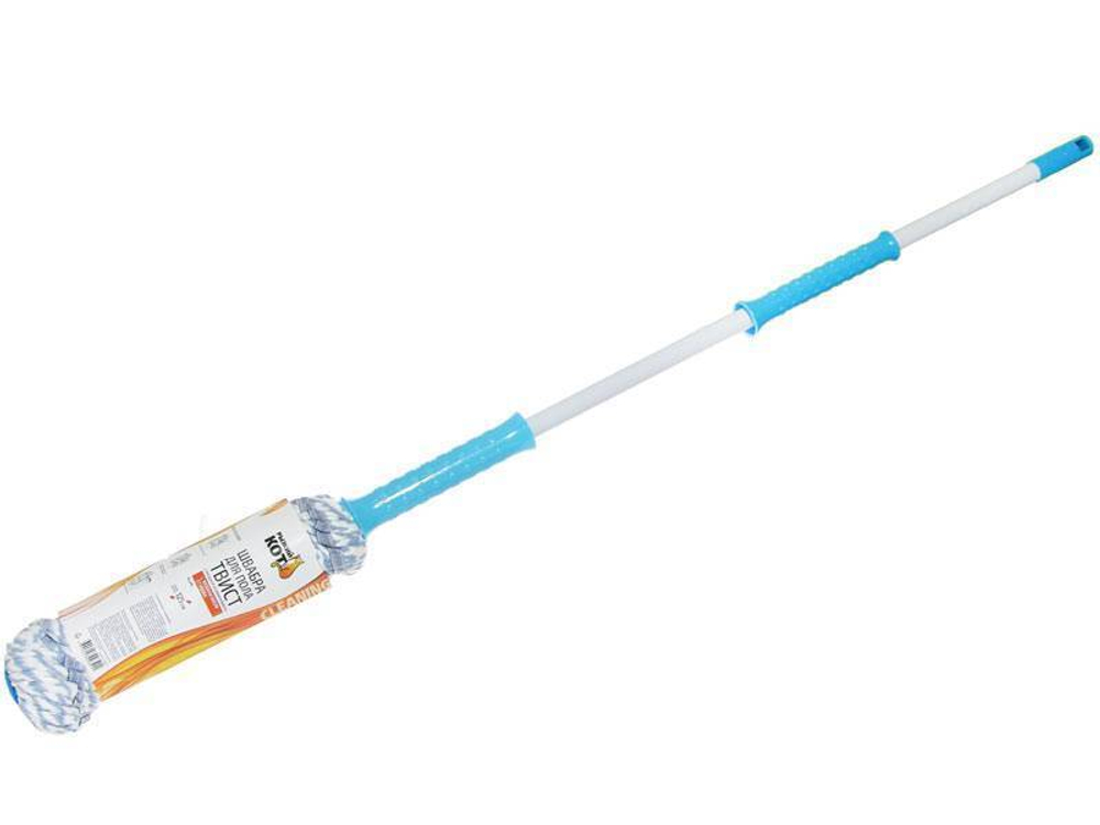 Швабра для пола Твист с насадкой из микрофибры MopM6