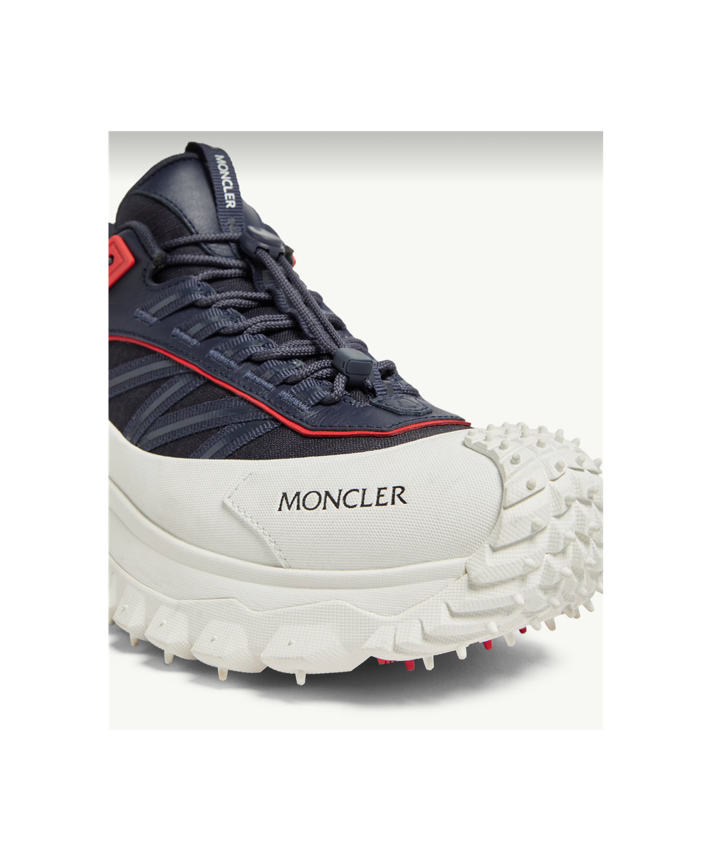 Moncler Trailgrip GTX Leather Sneakers – White & Blue / Мужские кроссовки Монклер