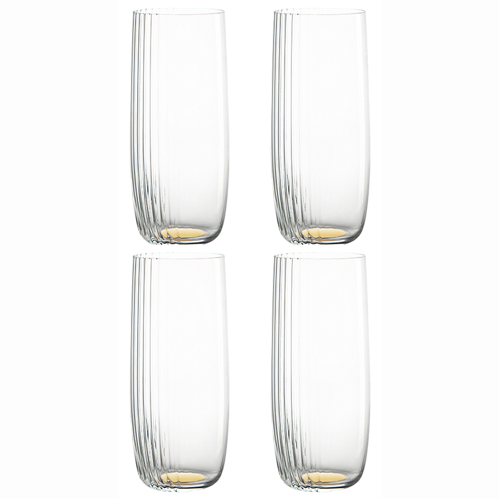 Набор стаканов alice, 370 мл, золотистые, 4 шт.