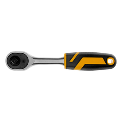 Ключ-трещотка 1/4", 90 зубьев, с быстрым сбросом, CrV Denzel