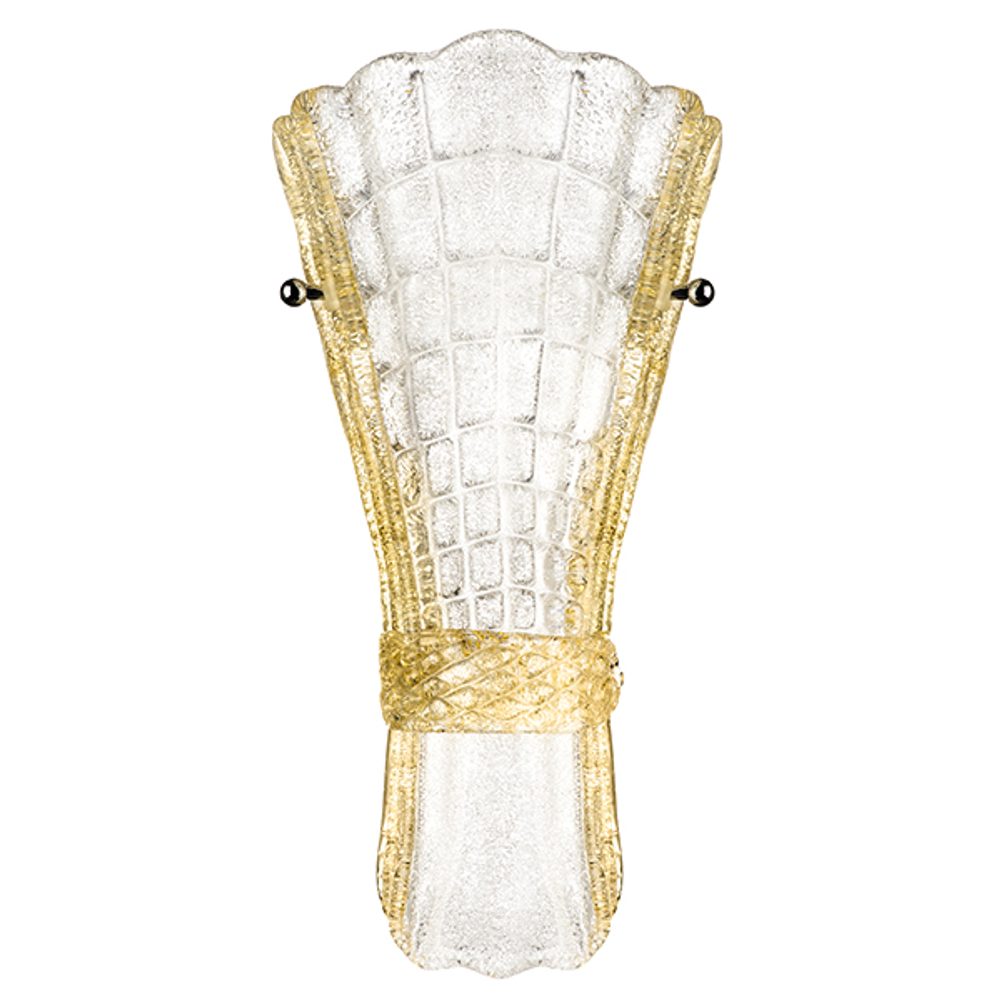 820629 Бра ZUCCHE 2х40W G9 БЕЛЫЙ/ЯНТАРЬ