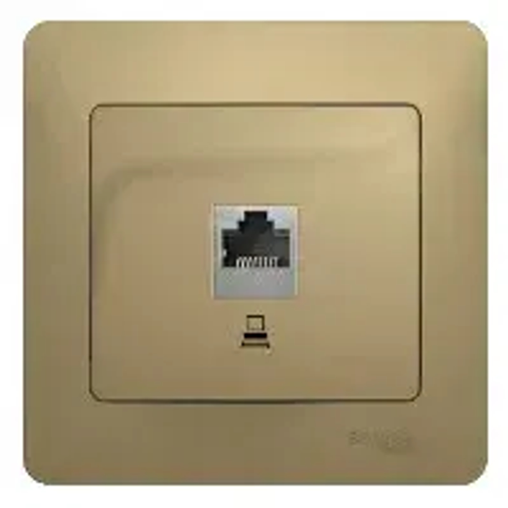 GLOSSA РОЗЕТКА компьютерная RJ45 кат. 5e, механизм, ТИТАН