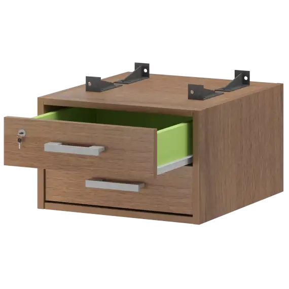 Тумба подвесная для столов на м/каркасе гл.600 мм АМТ2-02М.60  432x470x296 Арго-М