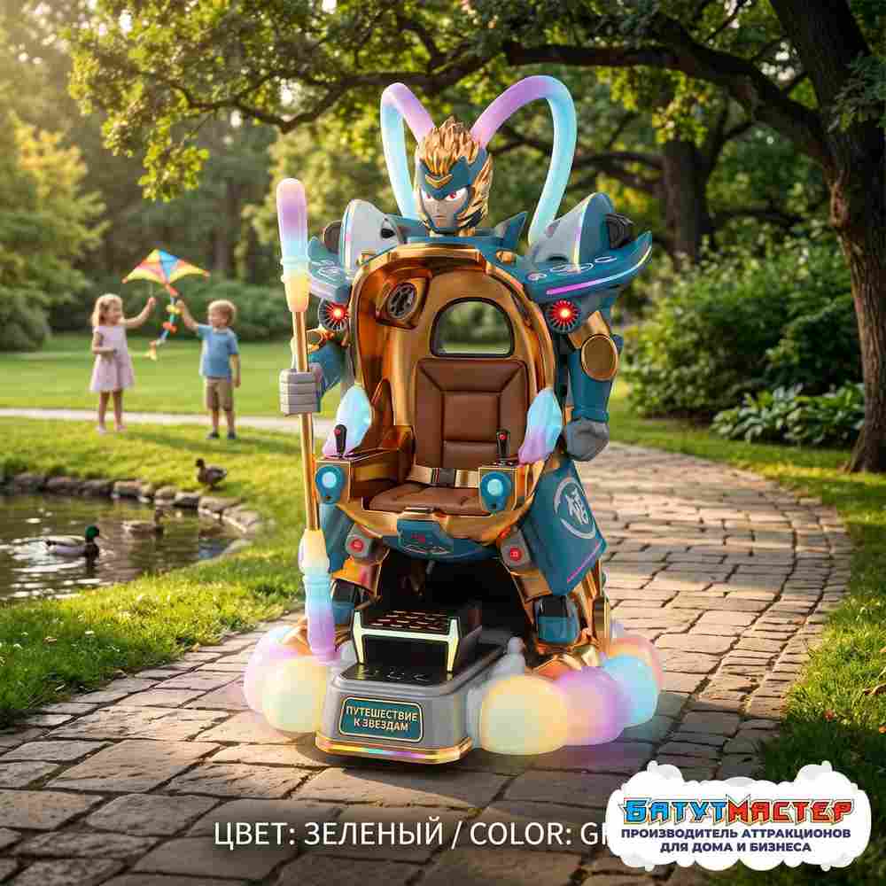 Детский электромобиль «Воин», стеклопластик, LED, 1,67×1,41×2,56 м