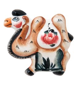 ГЛ- 928 Магнит «Верблюд» цв. (Гжельский фарфор)