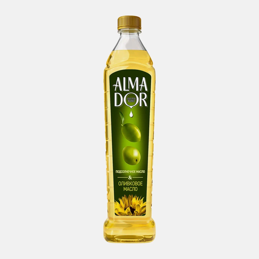 Подсолнечное масло с добавлением оливкового Almador 750мл