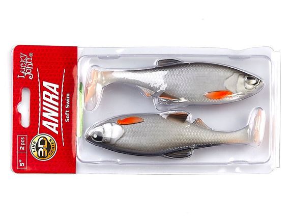 Виброхвосты LJ 3D Series ANIRA SOFT SWIM 5,0in (12,70)/A05 2шт.
