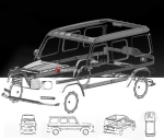 Полный карбоновый обвес для Mercedes-Benz W464 G63 / G500 / G550 2018+ Мерседес Гелик гелентваген