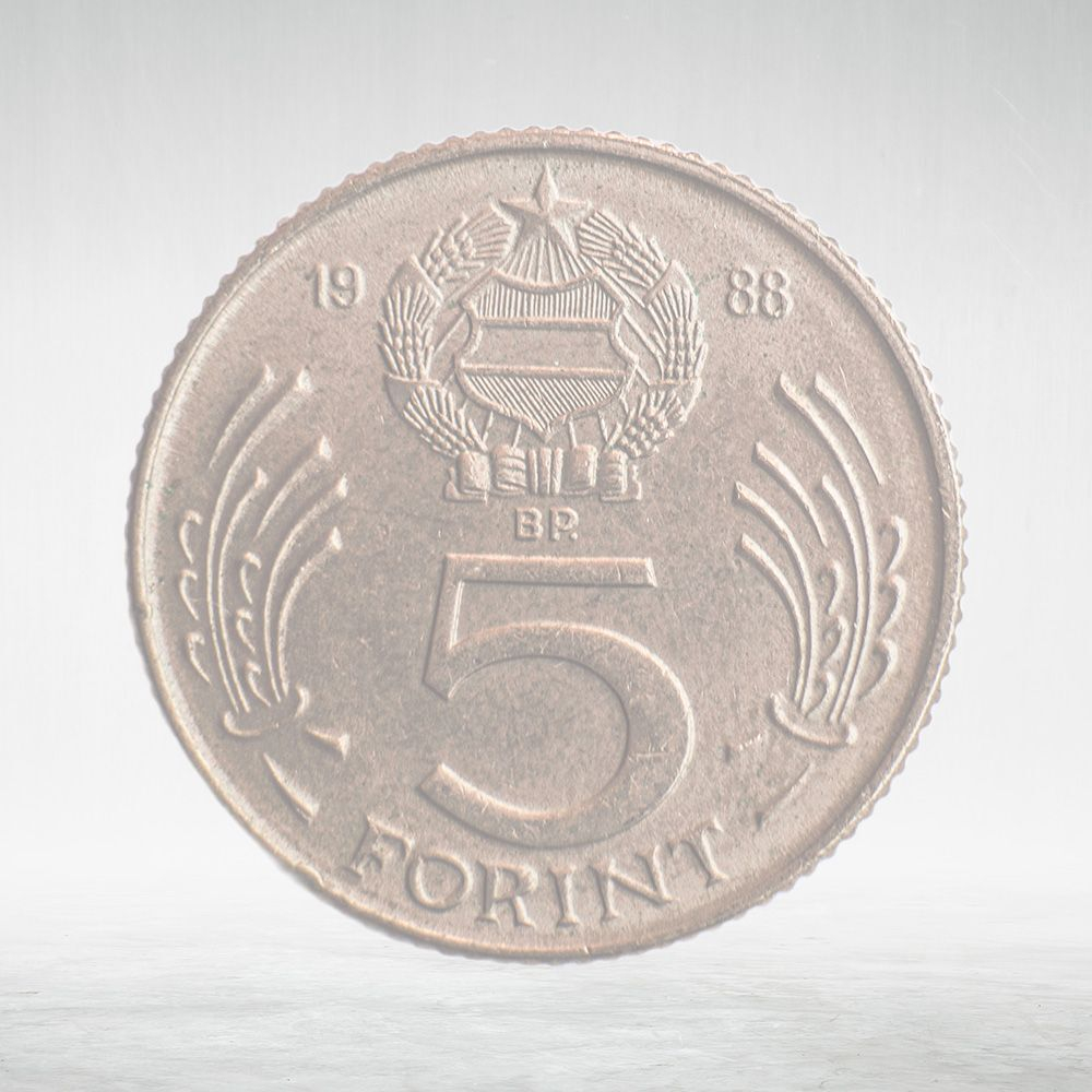 Hungary, 5 Forint - Lajos Kossuth, 1988, VF