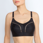 Классический бескаркасный бюстгальтер с мягкой чашкой (Размер: 80F) (Цвет: черный)