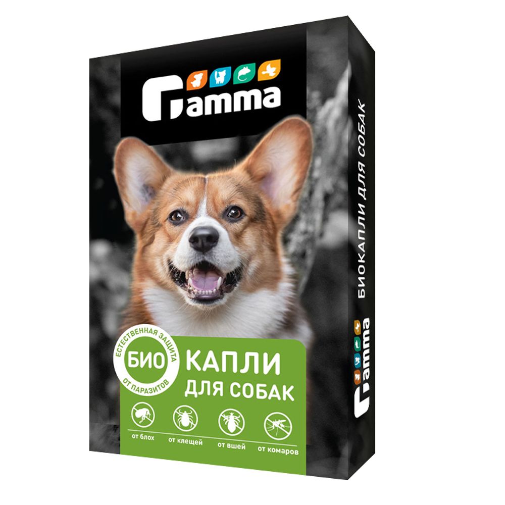 БИОКАПЛИ Gamma для собак от внешних паразитов, 2 пипетки по 1мл БИОКАПЛИ Gamma для собак от внешних паразитов, 2 пипетки по 1мл