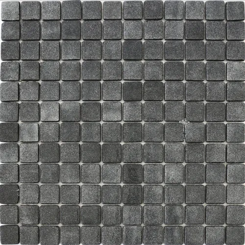 STP-GR009 Natural Стеклянная мозаика Steppa серая темная глянцевая