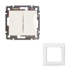 Legrand выключатель 4405 с рамкой 1 белый