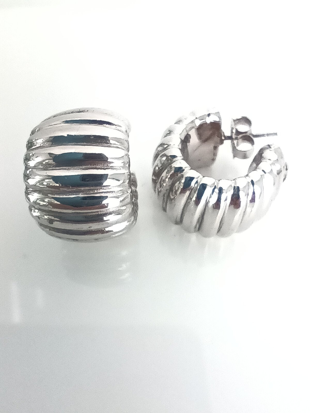 Серьги пусеты Эстерелла, серебро 925 проба, родирование/Ф