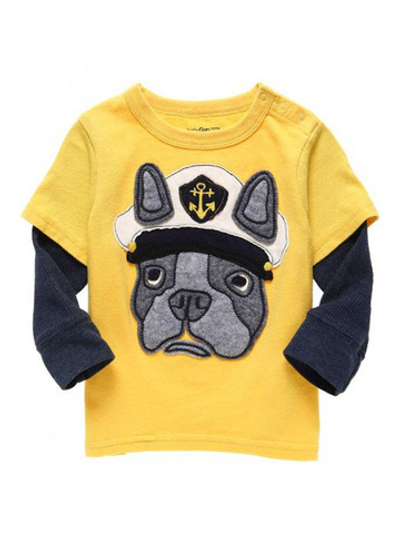 Лонгслив с двойными рукавами с различными принтами