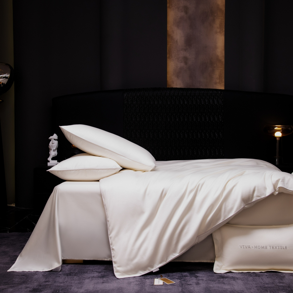 КПБ Однотонный Сатин Премиум OCP005, Евро, 4 наволочки