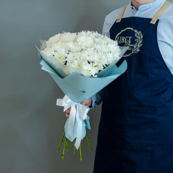Монобукет из хризантем Baltica размер S