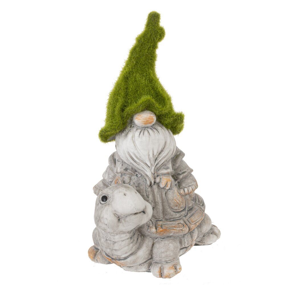 GAEM Фигурка декоративная "Гном на черепахе", L12 W8 H18 см