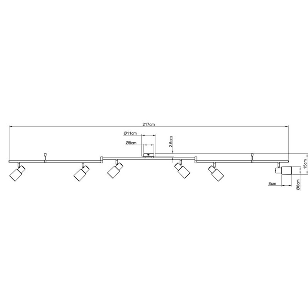 Спот Arte Lamp A4510PL-6SS