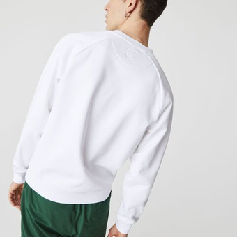 Мужская теннисная кофта Lacoste Men's SPORT Sweatshirt - белый
