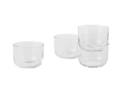 Стакан низкий MUUTO стекло/clear d85х60h объем 0,175мл набор из 4 шт коллекция Corky
