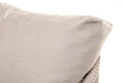 "Верона" лаунж-зона 5-местная плетеная из роупа (веревки), каркас алюминиевый белый, роуп бежевый