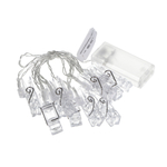 Гирлянда с прищепками для фотографий, 1,85 м, 2xAA