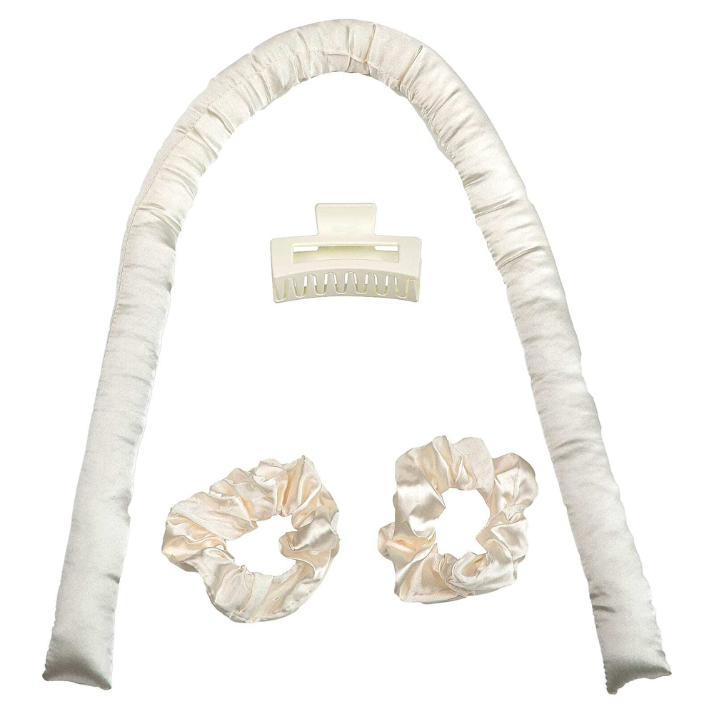 Giovanni, Heatless Satin, набор для завивки волос, слоновая кость, 4 шт.