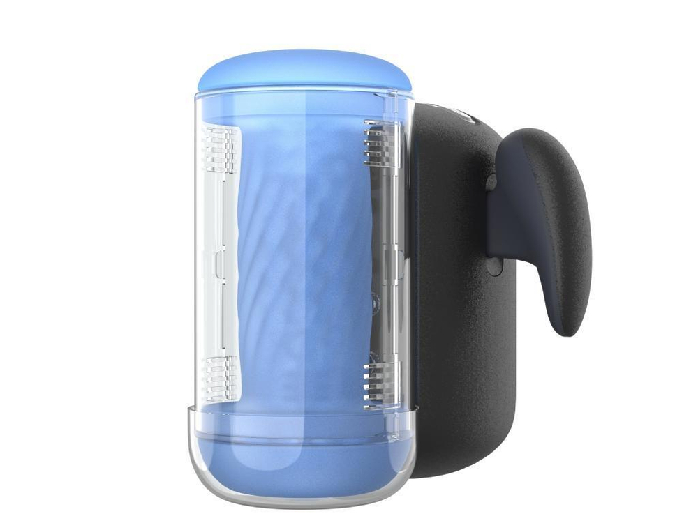 Инновационный робот-мастурбатор Black Knight с функцией пенетрации (Цвет: черный)