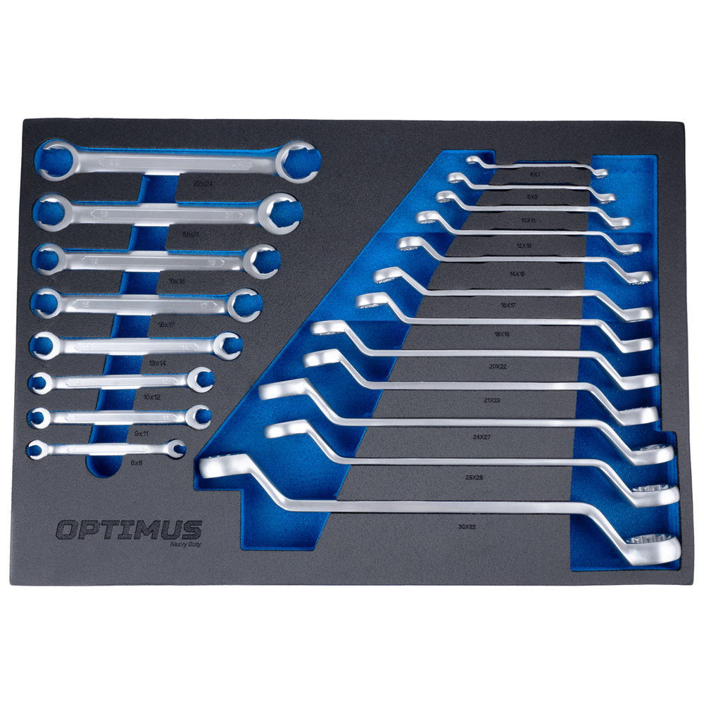 OPT-717E Тележка инструментальная, 7 полок с набором инструментов, столешница с EVA покрытием