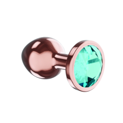 Diamond Topaz Shine L - Анальная Пробка, Розовое Золото