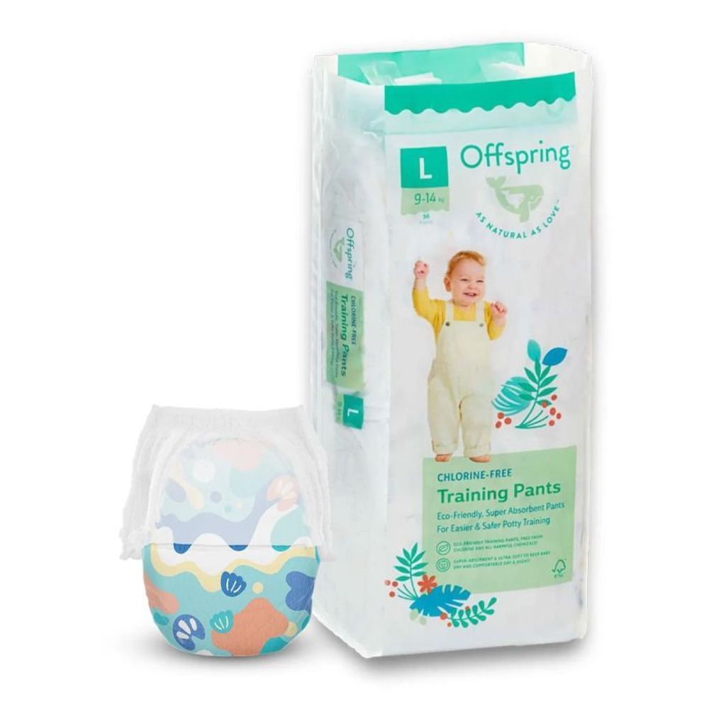 Offspring трусики-подгузники L 9-14 кг 36 шт море