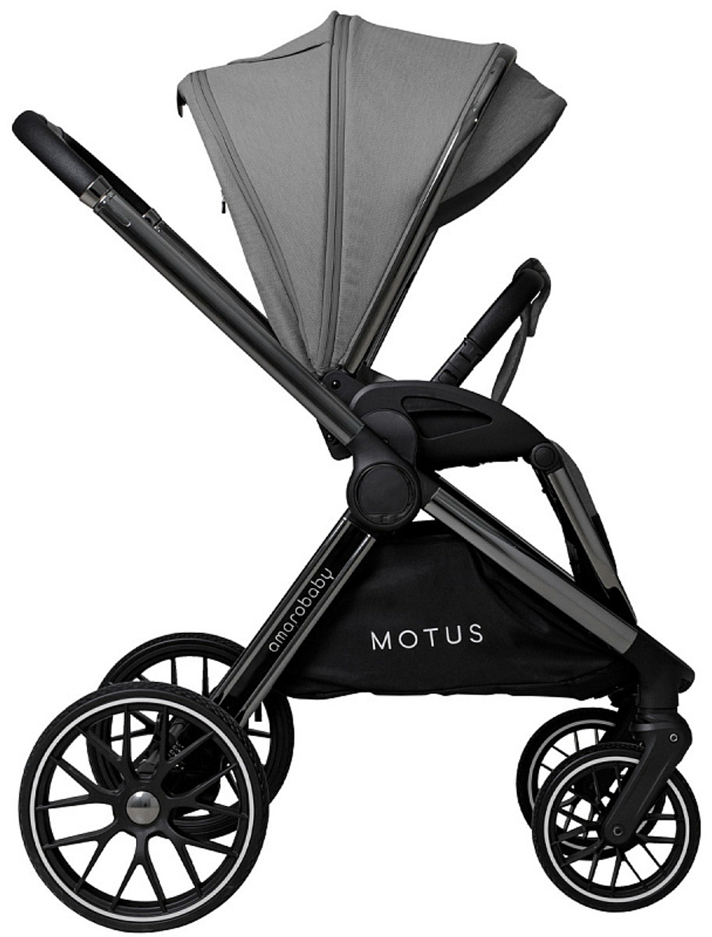 Детская коляска AmaroBaby Motus 2 в 1 серый