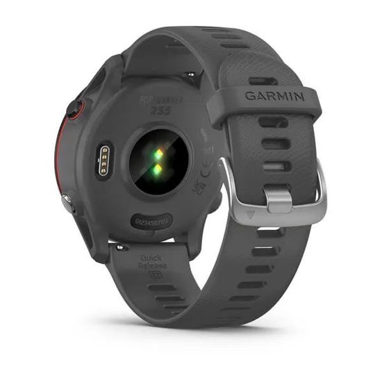Умные часы Garmin FORERUNNER 255 с темно-серым ремешком