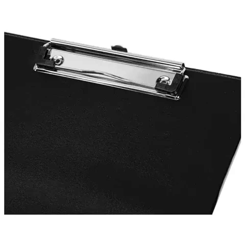 Папка-планшет с зажимом Staff, ПВХ, черная