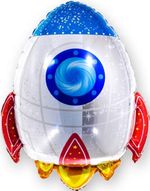 Шар с клапаном (13''/33 см) Мини-фигура, Ракета, 1 шт.