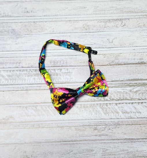 Галстук бабочка классика, лайм глянец