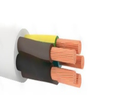 Провод бытовой ПВС 5х1,5 белый ГОСТ (бухта 10) (кратно 10)