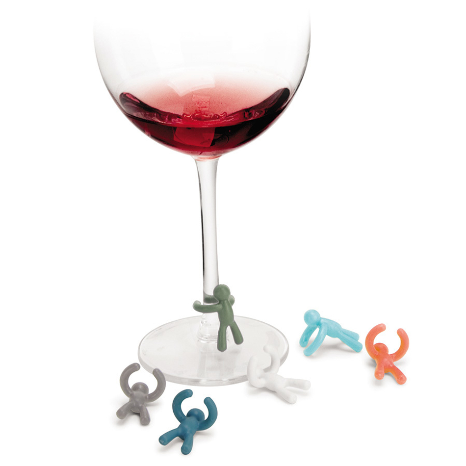 Пробка для бутылки и маркеры для бокалов Drinking buddy, Umbra