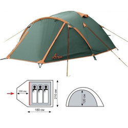 Totem палатка Indi 3 (V2) (зеленый)