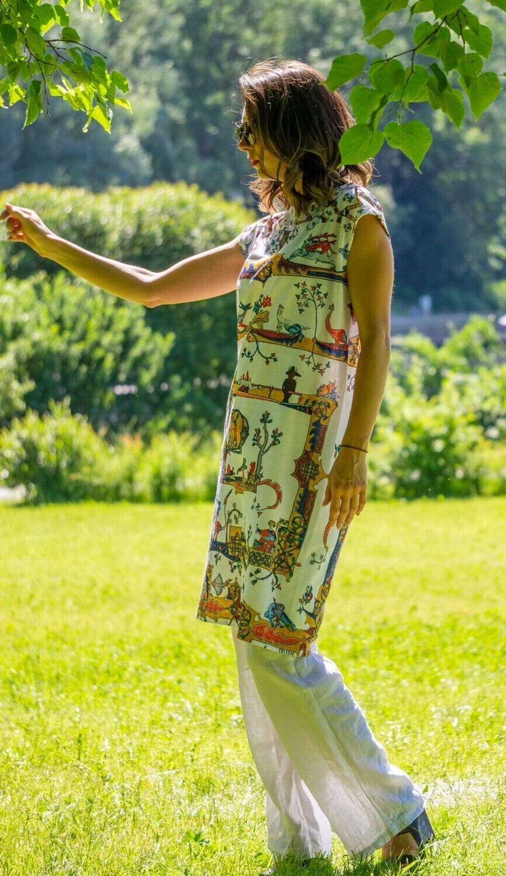 Платье "Лабиринт", по мотивам средневековой Псалтири Латтрелла