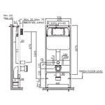 Инсталляция для унитаза Jaquar JCS-WHT-2400FS + кнопка JCP-CHR-152415 + унитаз ECS-WHT-955SPP