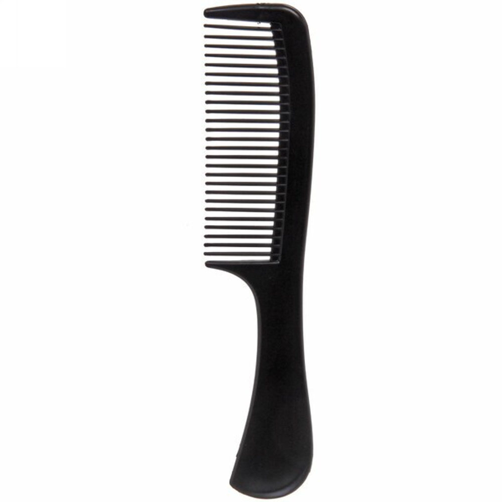 Расческа классическая с ручкой «Правильная», цвет черный, 20см