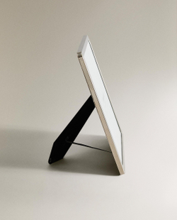 Zara Home Фоторамка из металла, цвет серебристый, 17 см · 8029/045
