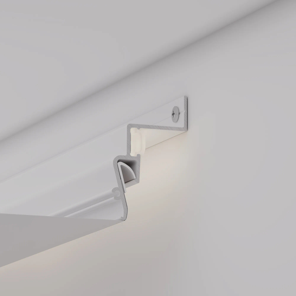 Профиль STRETCH-SHADOW-2000 WHITE (A2-CONTOUR-PRO) (Arlight, Алюминий) 042559