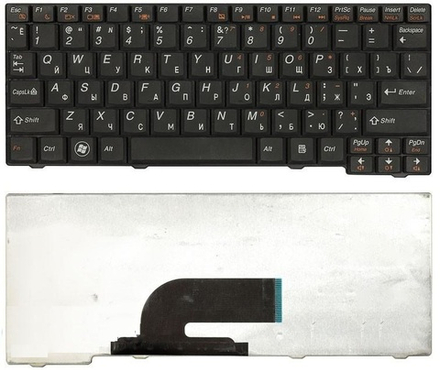 Клавиатура для ноутбука Lenovo IdeaPad S10-2, S10-3C, S11 (Черная)