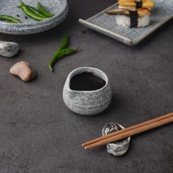 Соусник молочник 40 мл d 6 см h4 см круглый с носиком Stone Untouched Taiga P.L. Proff Cuisine [1]