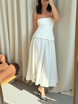 Топ-корсет молочный