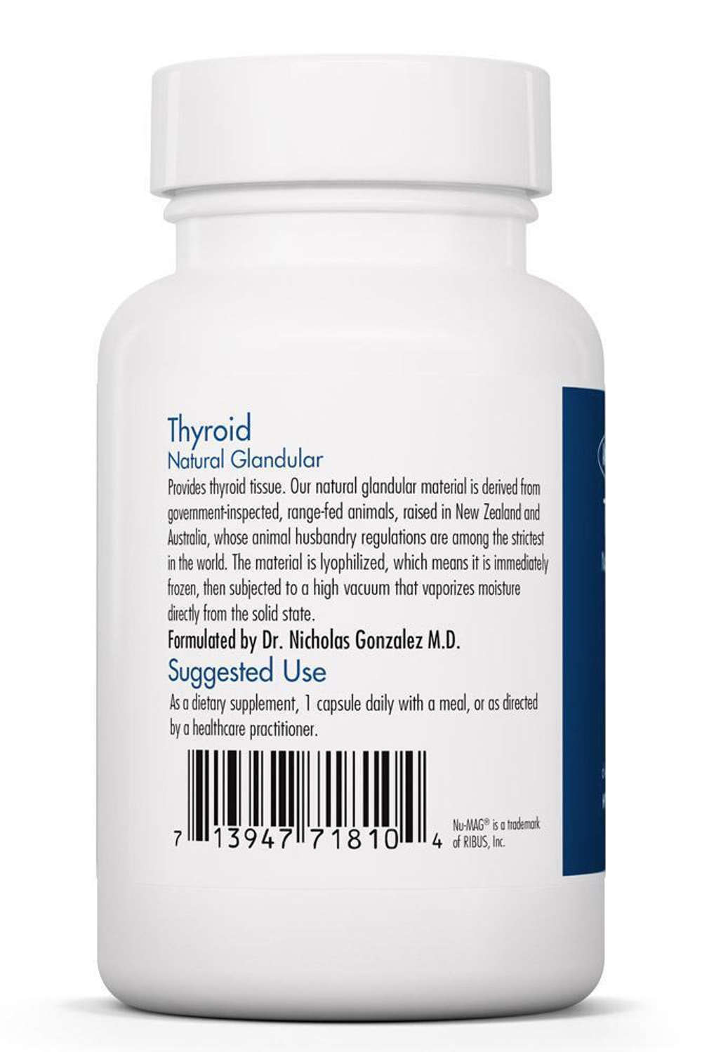 Thyroid Natural Glandular 40 мг 100 капсул Allergy Research Group