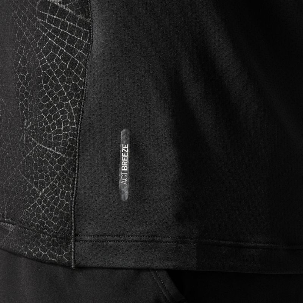 Мужская теннисная футболка Asics Match Short Sleeve Top Night Energy - performance black